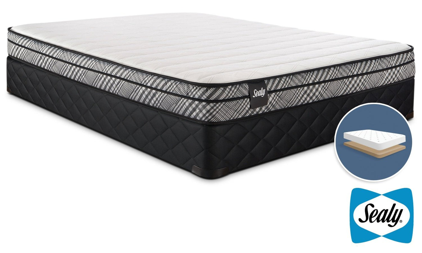 Sealy Imagine II Firm Queen Mattress and Low-Profile Boxspring Set