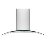Frigidaire Stainless Steel and Glass 42" 400 CFM Island/Peninsula-Mount Range Hood - FHPC4260LS