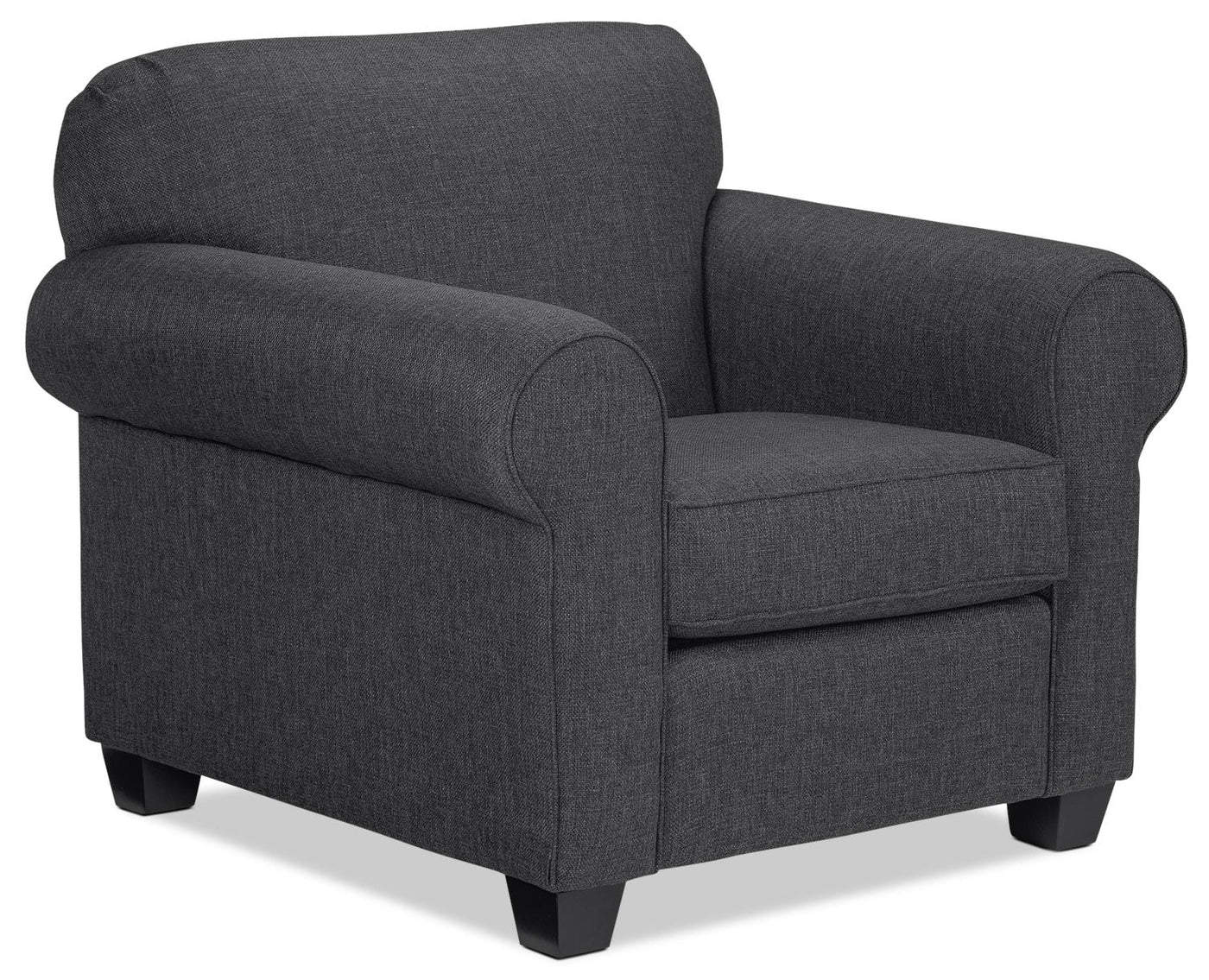 Aristotle Sofa, Loveseat and Chair Set - Graphite
