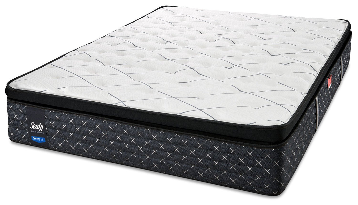 Sealy Pathos Plush Queen Mattress and Boxspring Set