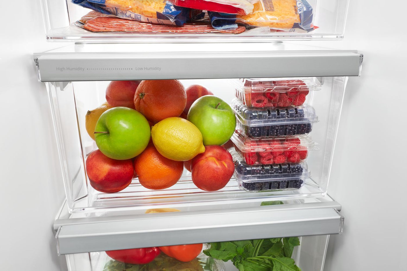 Whirlpool Monochromatic Stainless Steel Side-by-Side Refrigerator (21 Cu. Ft.) - WRS331SDHM