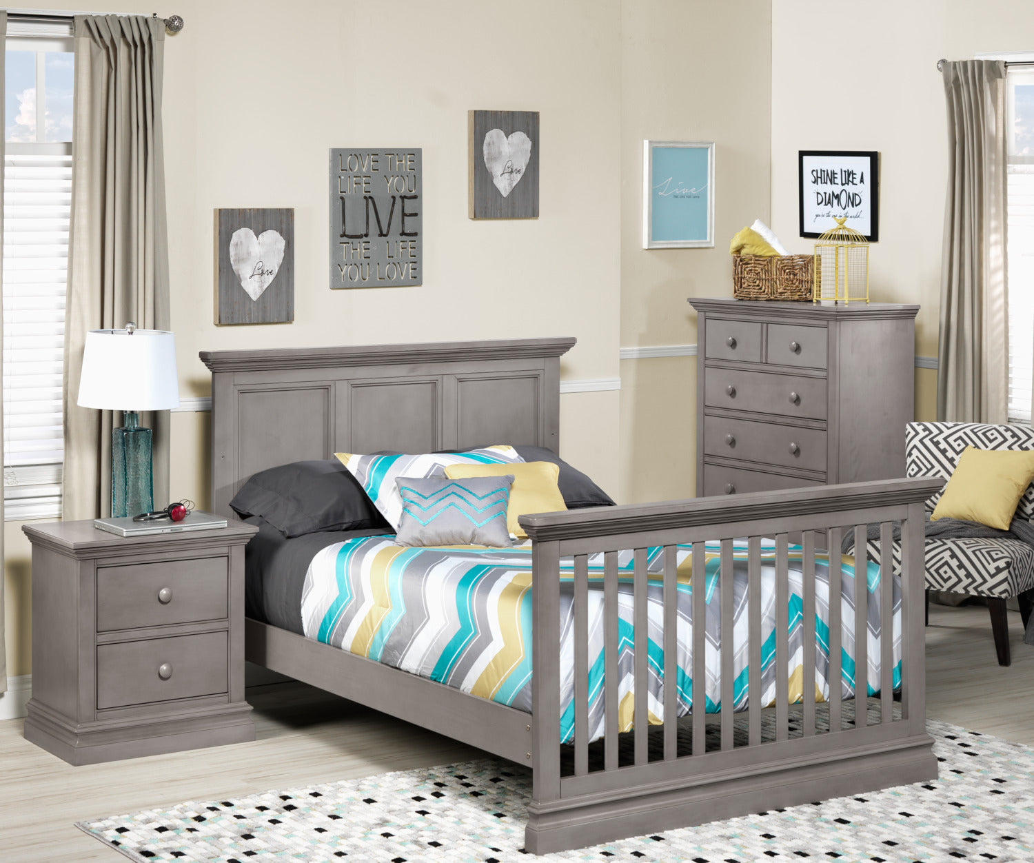 Cameron 5 Drawer Chest - Cloud