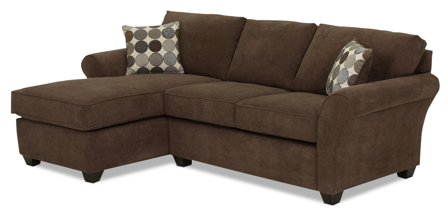 Althea 2-Piece Sectional with Left-Facing Chaise - Coffee
