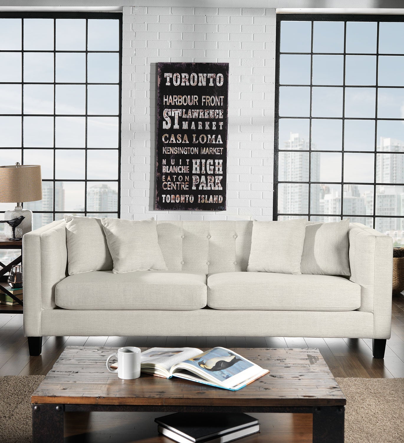 Astin Sofa and Loveseat Set - Wheat