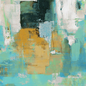 Glided Teal Canvas Print (30" X 40")