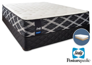 Sealy Thoughtful Hybrid Firm Full Mattress and Low-Profile Boxspring Set