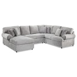 Jupiter 4-Piece Sectional with Left-Facing Chaise - Ash