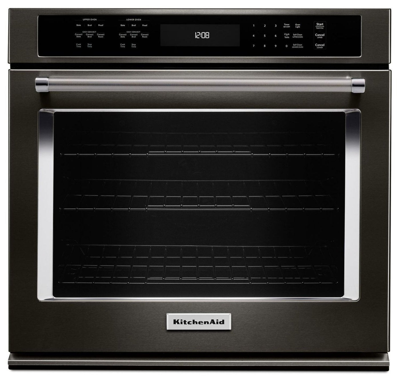 KitchenAid Black Stainless Steel Convection Wall Oven (5.0 Cu. Ft.) - KOSE500EBS