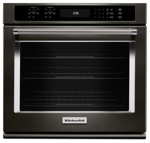 KitchenAid Black Stainless Steel Convection Wall Oven (5.0 Cu. Ft.) - KOSE500EBS