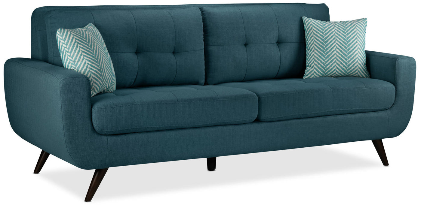 Julian Sofa, Loveseat and Chair Set - Blue