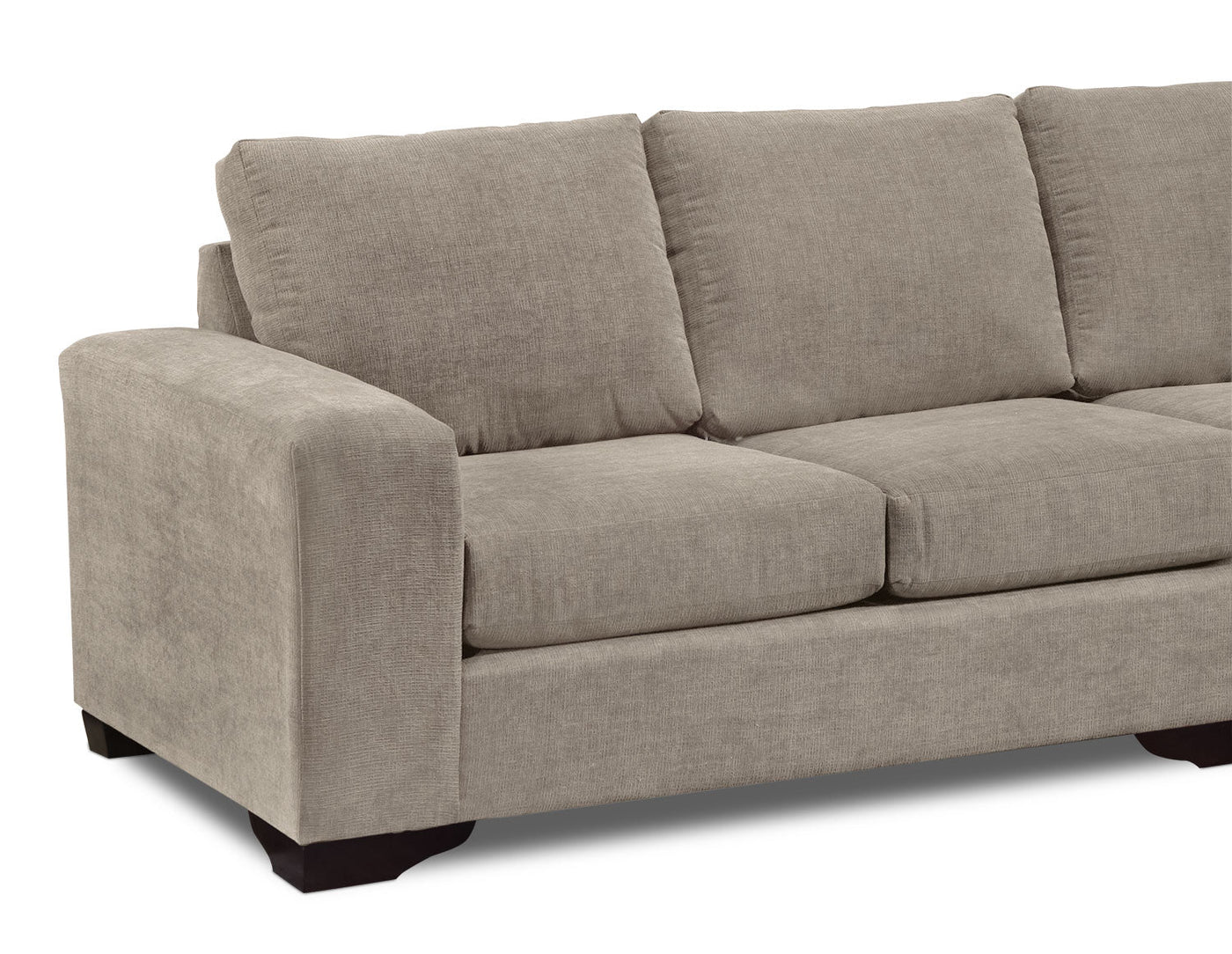 Danielle 2-Piece Sectional with Right-Facing Chaise - Pewter