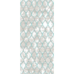Trellis 8' x 11' Area Rug - Aqua Blue and Grey