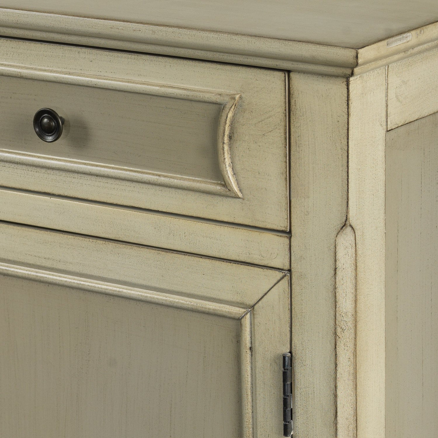 Beasley Accent Cabinet with Drawers - Antique White and Grey