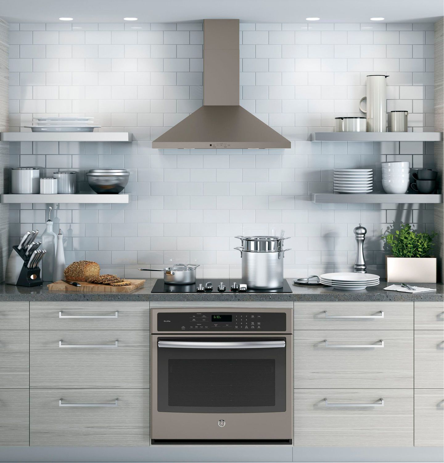 GE Slate 30" 350 CFM Wall-Mount Range Hood - JVW5301EJESC