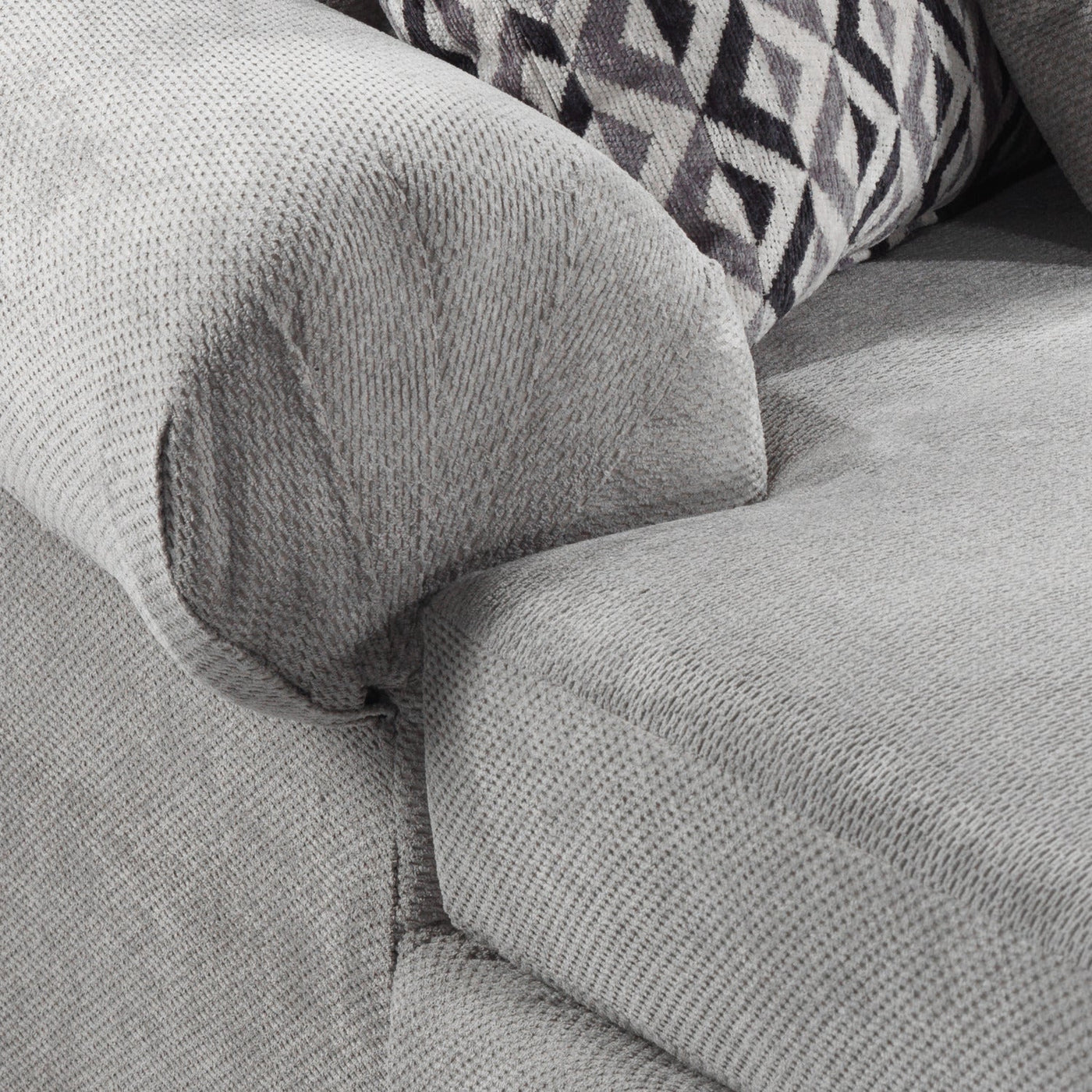 Jupiter 4-Piece Sectional with Left-Facing Chaise - Ash