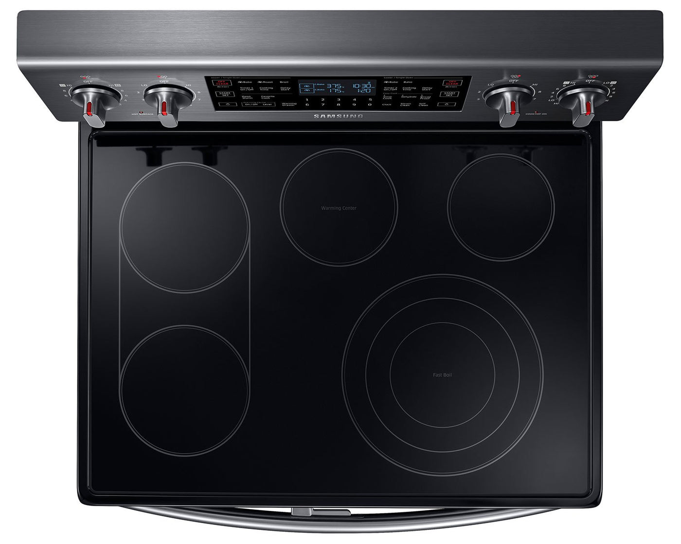 Samsung Black Stainless Steel Freestanding Electric Convection Range (5.9 Cu. Ft.) - NE59J7850WG/AC