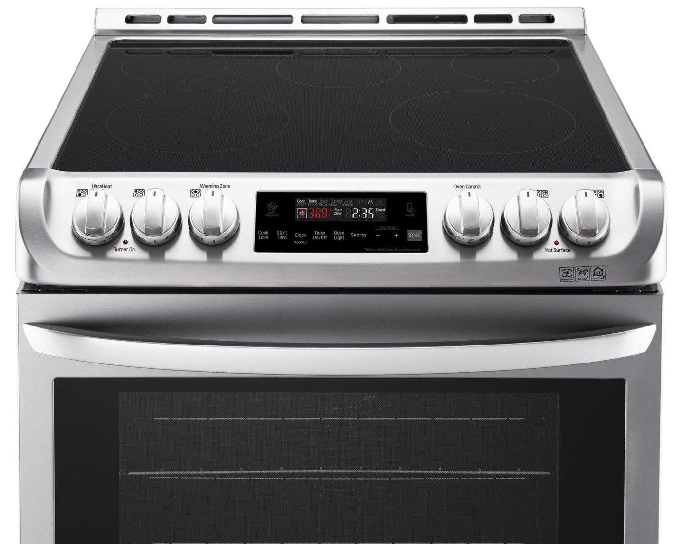 LG Appliances Stainless Steel Slide-In Electric Convection Range (6.3 Cu. Ft.) - LSE4611ST