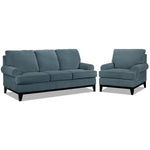 Crizia Sofa and Chair Set - Navy