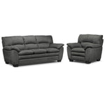 Kelleher Sofa and Chair - Charcoal