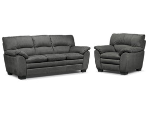 Kelleher Sofa and Chair - Charcoal