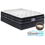Simmons Beautyrest Ultra Trenton Plush Queen Mattress and Split Boxspring Set