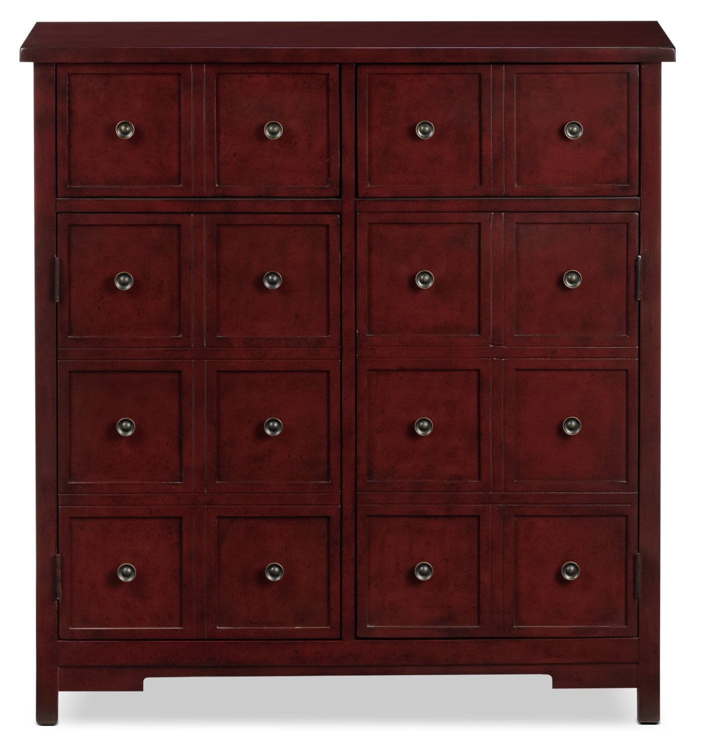 Ankara Accent Cabinet - Red