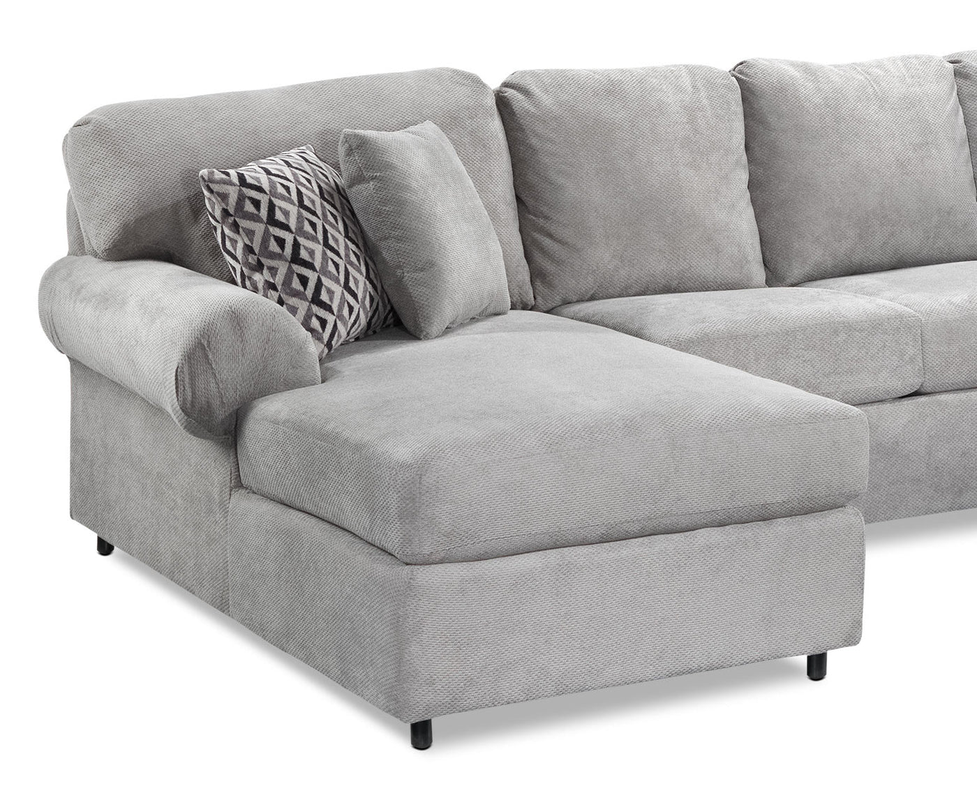 Jupiter 4-Piece Sectional with Left-Facing Chaise - Ash