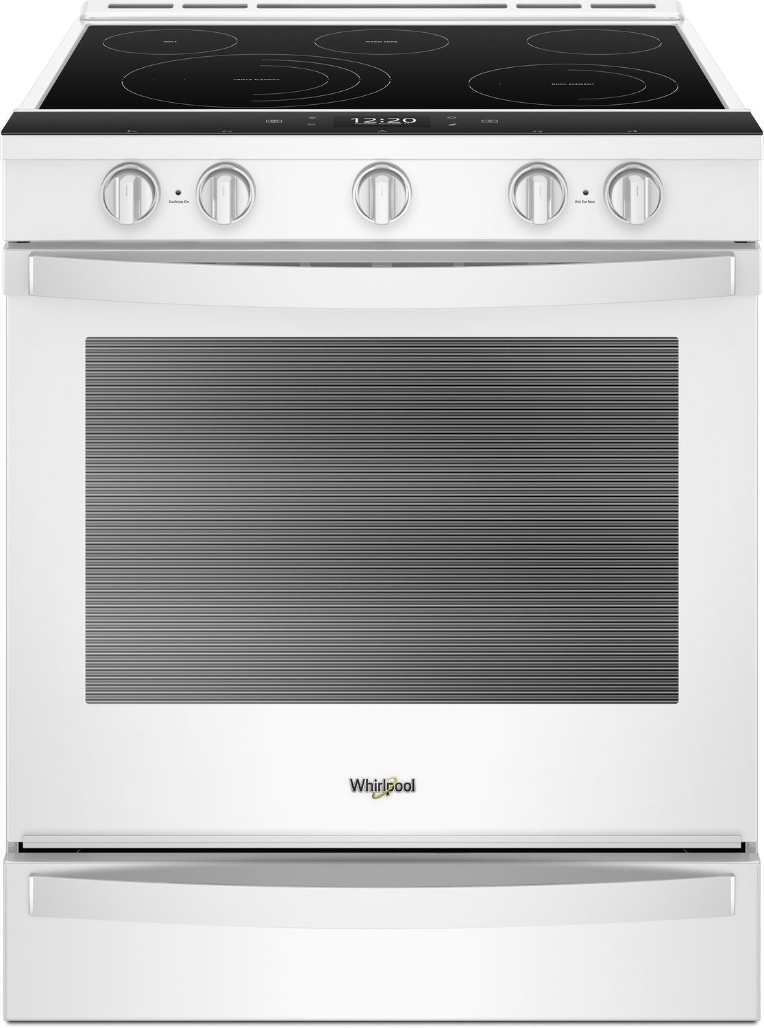 Whirlpool White Slide-In Electric True Convection Range (6.4 Cu. Ft.) - YWEE750H0HW