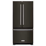 KitchenAid Black Stainless Steel Counter-Depth French Door Refrigerator (21.9 Cu. Ft.) - KRFC302EBS