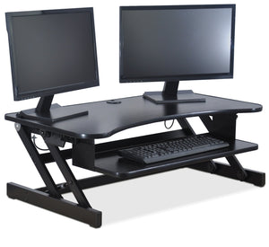 Rocelco Deluxe Adjustable Desk Riser - Black