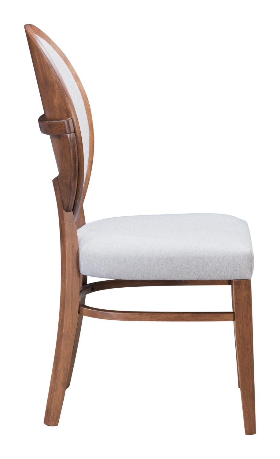 Douglas Dining Chair - Walnut/Light Grey - Set of 2