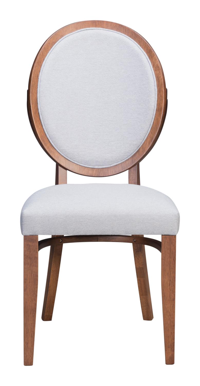 Douglas Dining Chair - Walnut/Light Grey - Set of 2