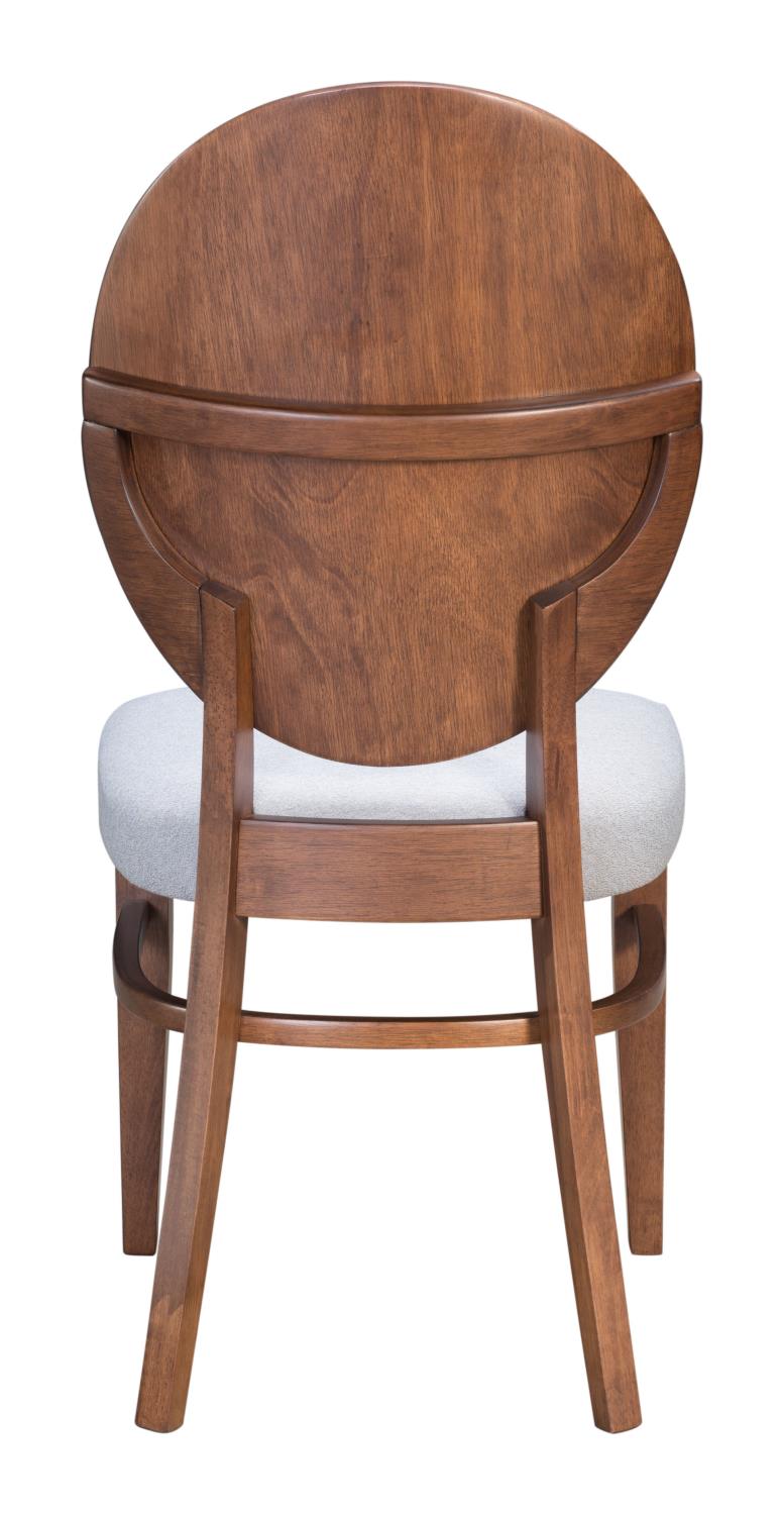 Douglas Dining Chair - Walnut/Light Grey - Set of 2