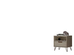 Nuuk I Night Table - Off White/Nature