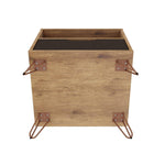Nuuk I Night Table - Nature/Textured Grey