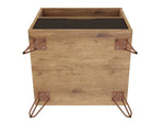 Nuuk I Night Table - Nature/Textured Grey