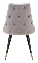 Travis Dining Chair - Grey Velvet - Set of 2