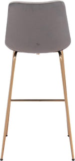 Billinton Bar Chair - Grey/Gold