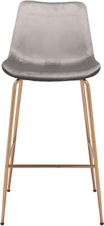 Billinton Bar Chair - Grey/Gold