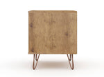 Nuuk II Night Table - Nature/Rose Pink