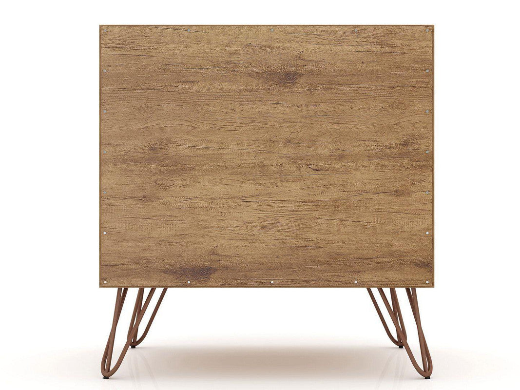 Nuuk II Night Table - Nature/Rose Pink