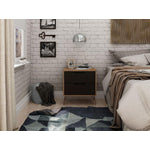 Nuuk II Night Table - Nature/Textured Grey