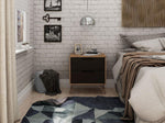 Nuuk II Night Table - Nature/Textured Grey