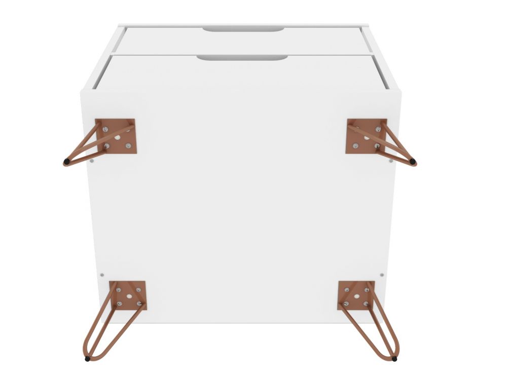 Nuuk II Night Table - White