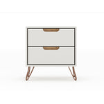 Nuuk II Night Table - Off White/Nature
