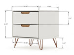 Nuuk II Night Table - Off White/Nature