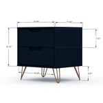 Nuuk II Night Table - Midnight Blue