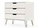 Nuuk 3-Drawer Dresser - White