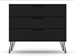 Nuuk 3-Drawer Dresser - Black