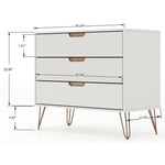 Nuuk 3-Drawer Dresser - Off White/Nature